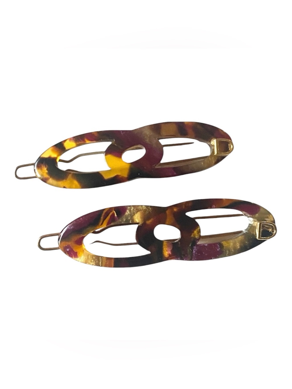 Devisage Vintage French Barrettes circa 1980’s, Handmade in Paris, Last Pair